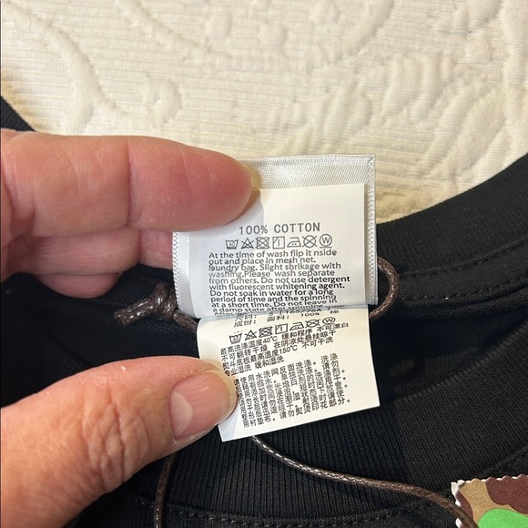 A Bathing Ape Black S/S Tee shirt. NWT in Poly. Size Small Street Wear. Luxury - Picture 7 of 16